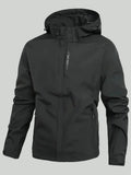 Men's Lightweight Waterproof Jacket - Packable Wind-Resistant Outdoor Rain Jacket for Hiking & Travel