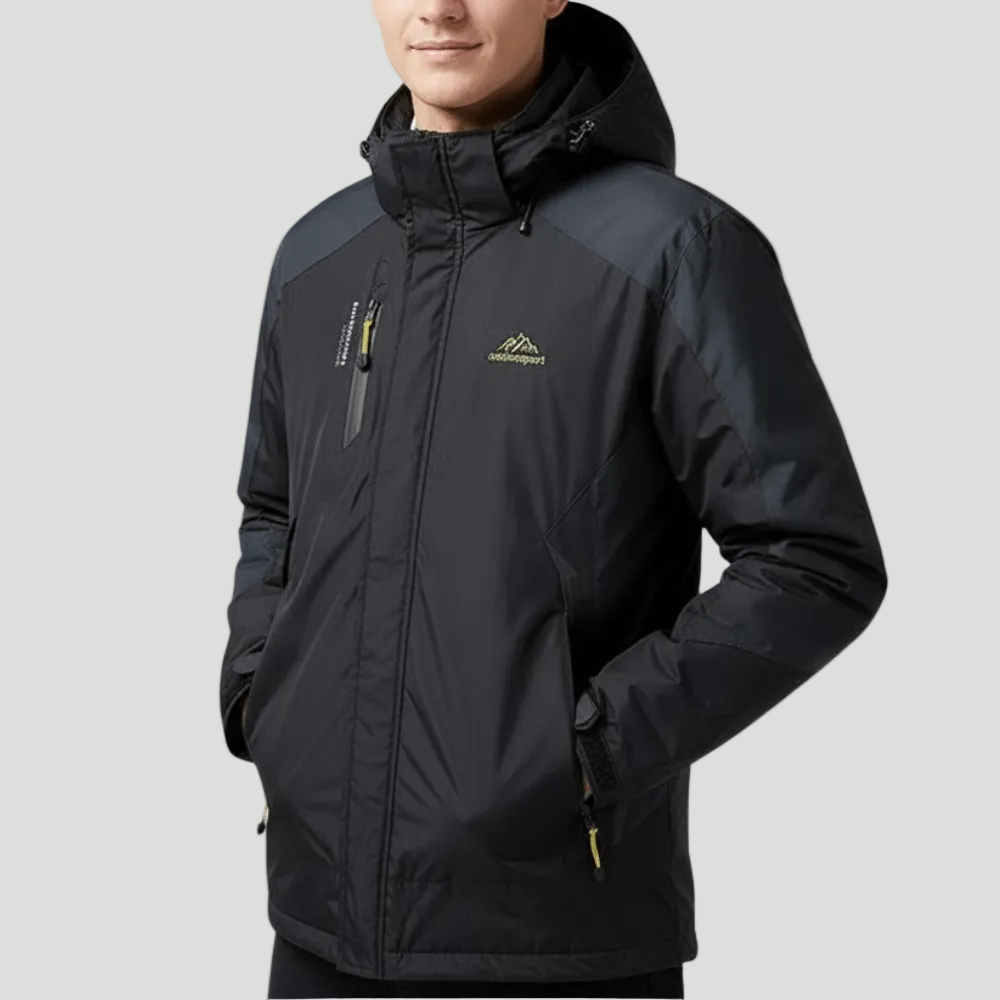 Insulated Rain Jacket – Unisex Water-Resistant Outdoor Layer for Cool Conditions