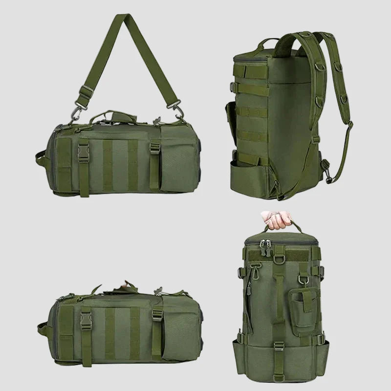 Fishing Backpack with Rod Holders - Water-Resistant Tackle Rucksack for Fishing and Outdoor Use