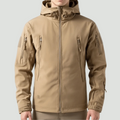 Hooded Softshell Outdoor Jacket – Wind-Resistant Layer for Cold Weather