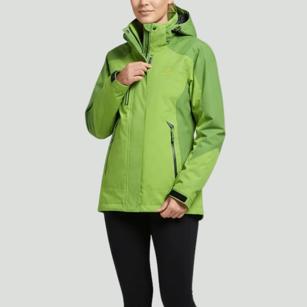 Insulated Rain Jacket – Unisex Water-Resistant Outdoor Layer for Cool Conditions