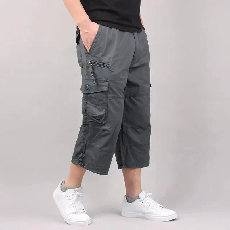 Lightweight Loose-Fit Cargo Shorts – Multi-Pocket Outdoor Wear