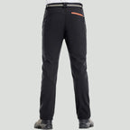 Men's Insulated Hiking Trousers - Fleece Lined Water-Resistant Softshell Trousers for Winter Walking
