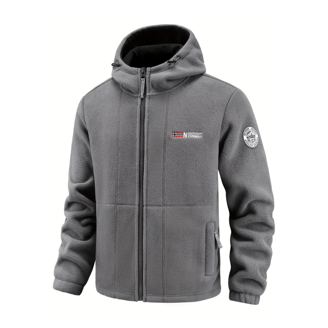 Men’s Windproof Fleece Jacket | Breathable Outdoor Layer for Cold Weather