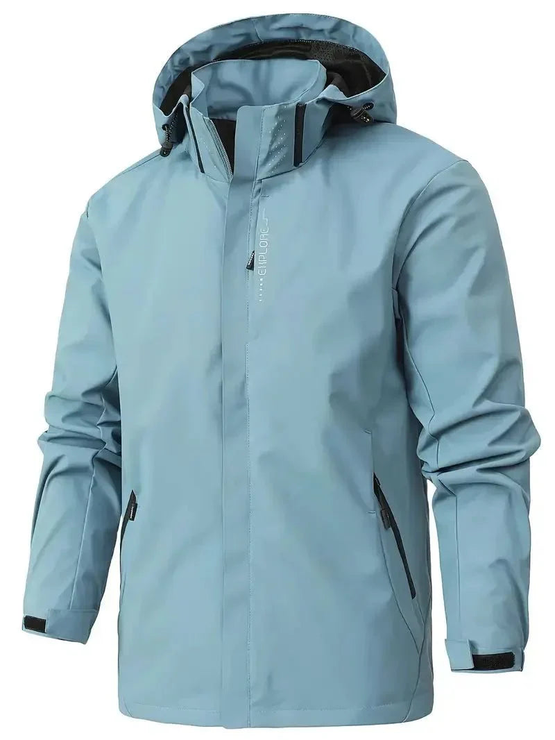 Men's Lightweight Waterproof Jacket - Packable Wind-Resistant Outdoor Rain Jacket for Hiking & Travel