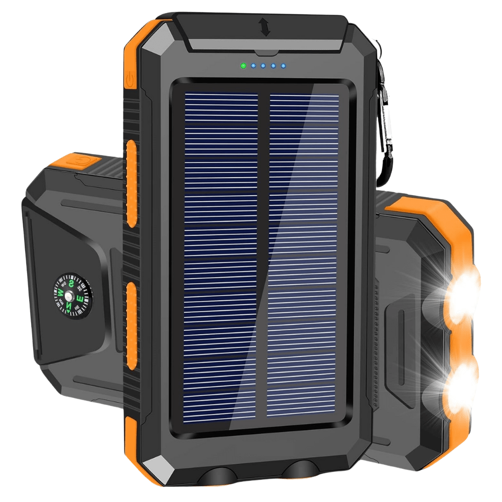 Solar Power Bank 10,000 mAh | Waterproof & Shockproof Outdoor Charger