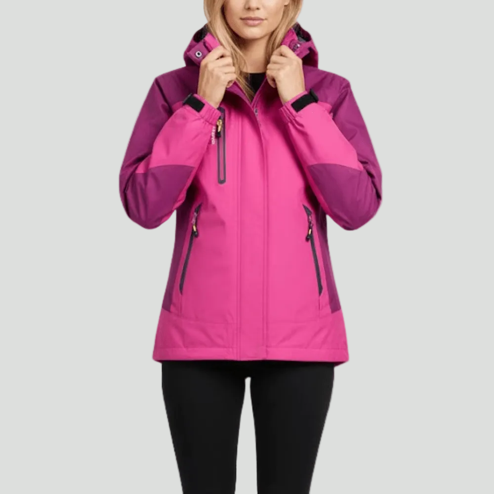 Insulated Rain Jacket – Unisex Water-Resistant Outdoor Layer for Cool Conditions