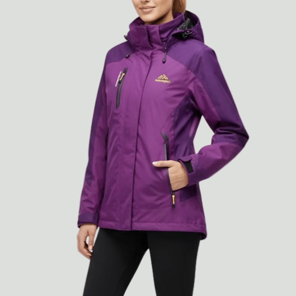 Insulated Rain Jacket – Unisex Water-Resistant Outdoor Layer for Cool Conditions