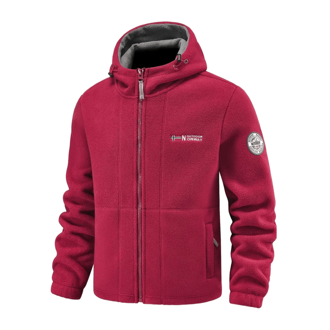 Men’s Windproof Fleece Jacket | Breathable Outdoor Layer for Cold Weather