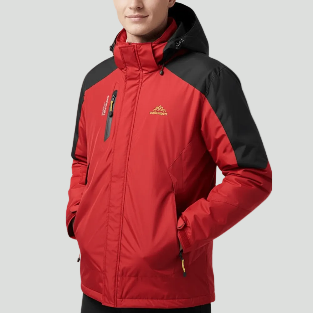 Insulated Rain Jacket – Unisex Water-Resistant Outdoor Layer for Cool Conditions