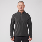 Men's Terrabound half-zip fleece in Black, front view