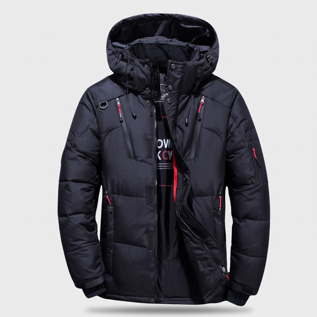 Men's Puffer Jacket - Black