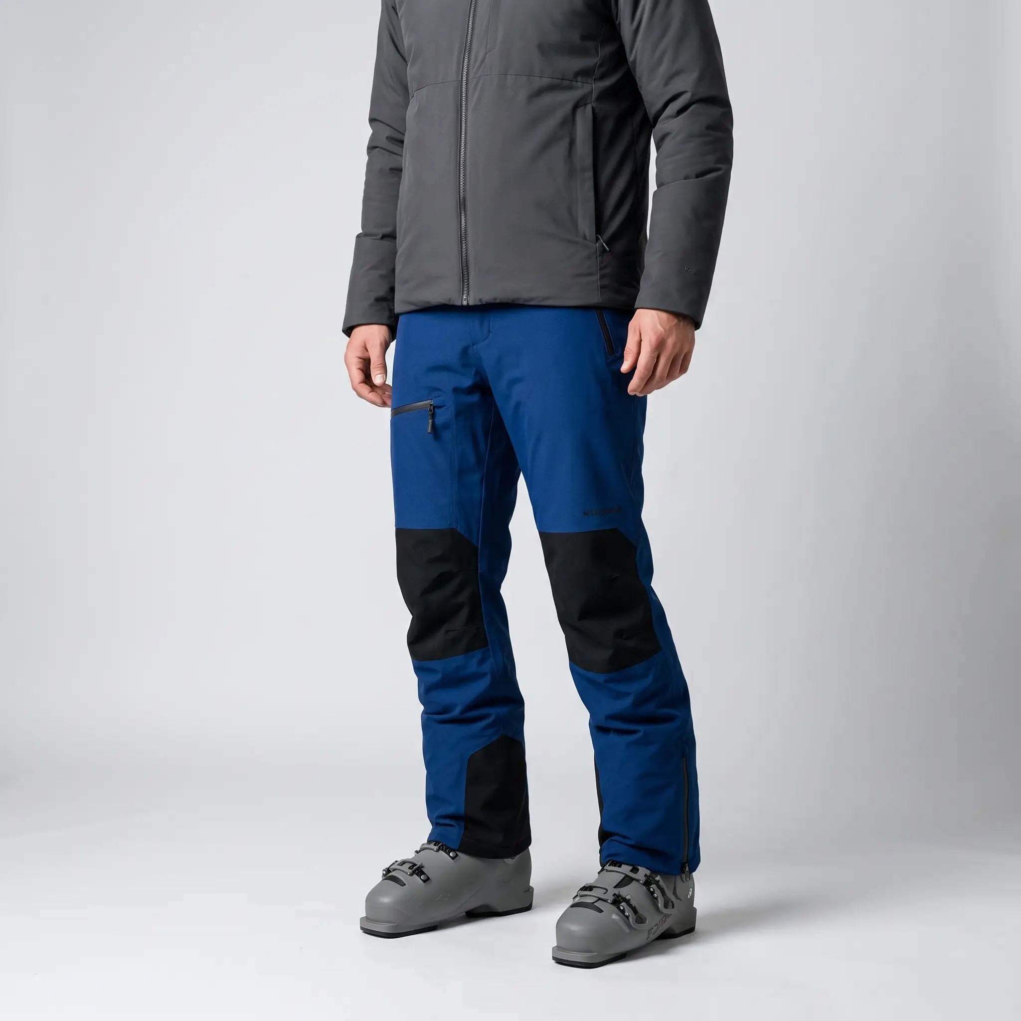 Terrabound insulated ski pants, blue, side view