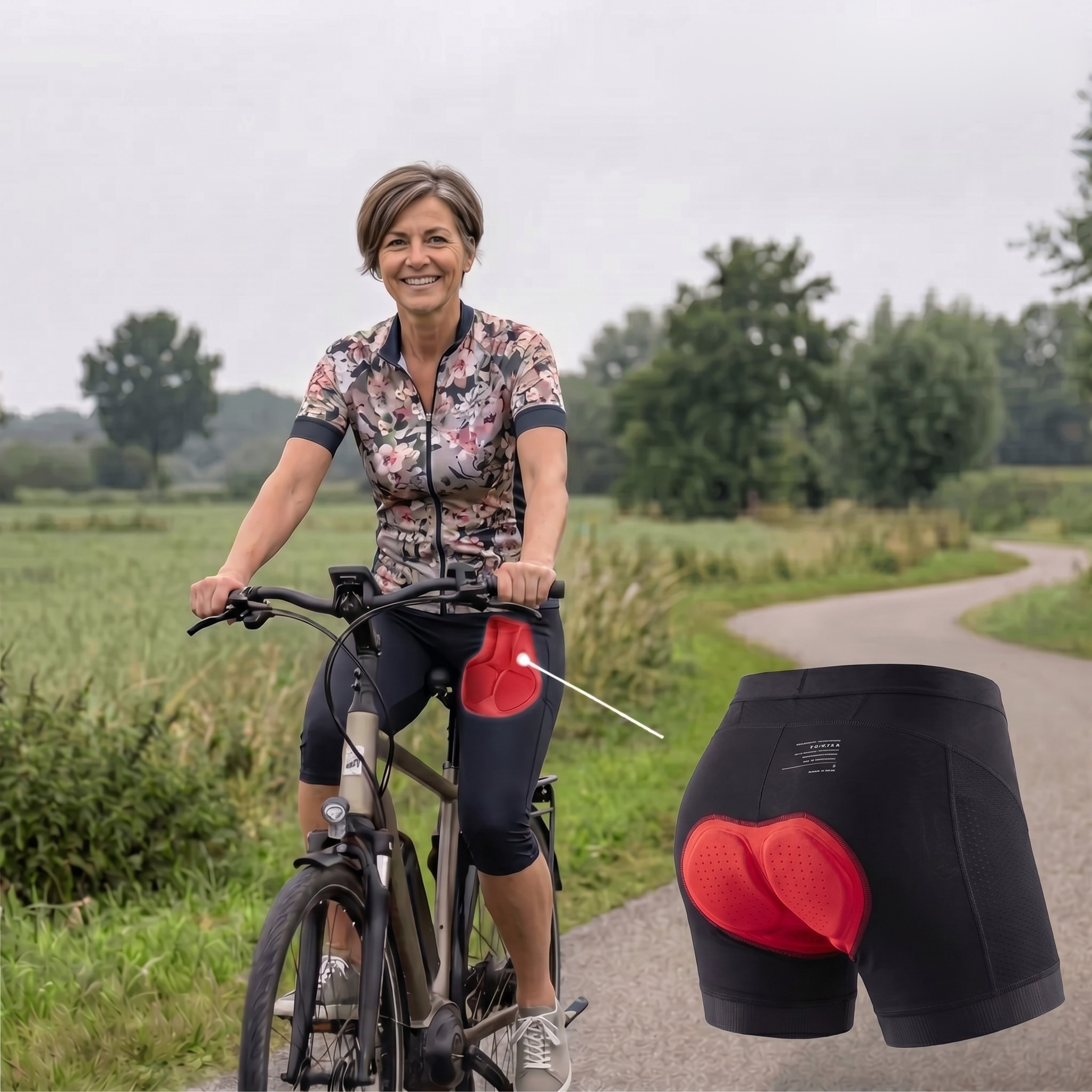 Women’s Breathable Cycling Shorts – Gel-Padded & Supportive Fit