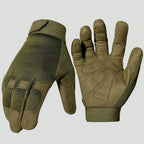 Men's Full Finger Outdoor Gloves - Lightweight Breathable Cycling and Fishing Gloves for Active Use