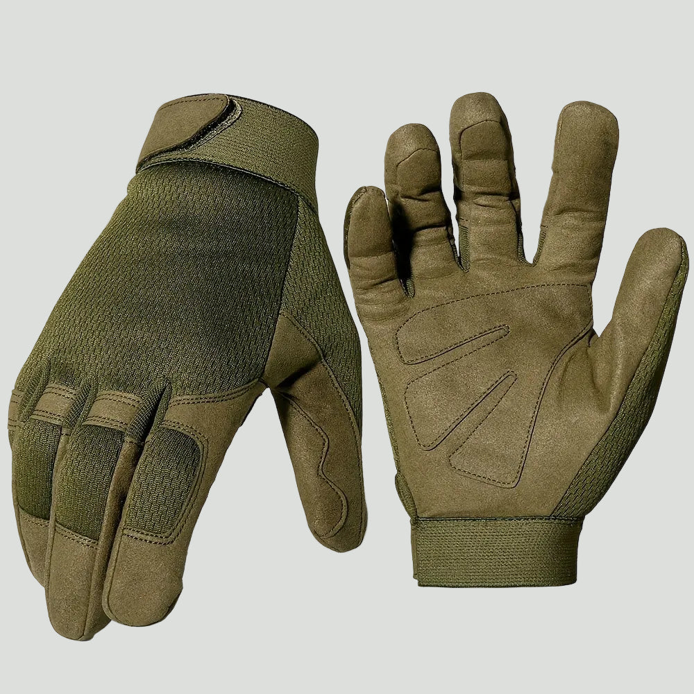 Men's Full Finger Outdoor Gloves - Lightweight Breathable Cycling and Fishing Gloves for Active Use