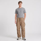 Terrabound baggy cargo trousers in Dark Khaki, full body