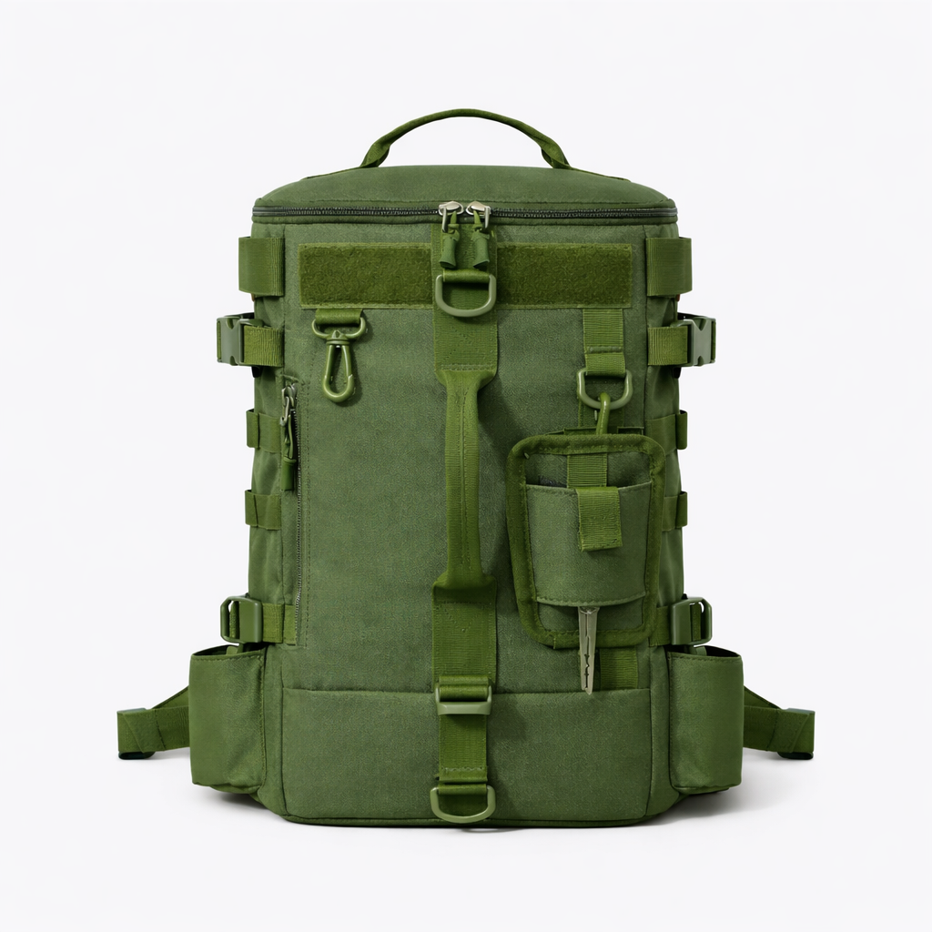 Fishing Backpack with Rod Holders - Water-Resistant Tackle Rucksack for Fishing and Outdoor Use