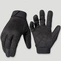 Terrabound full finger MTB gloves in black, back and palm