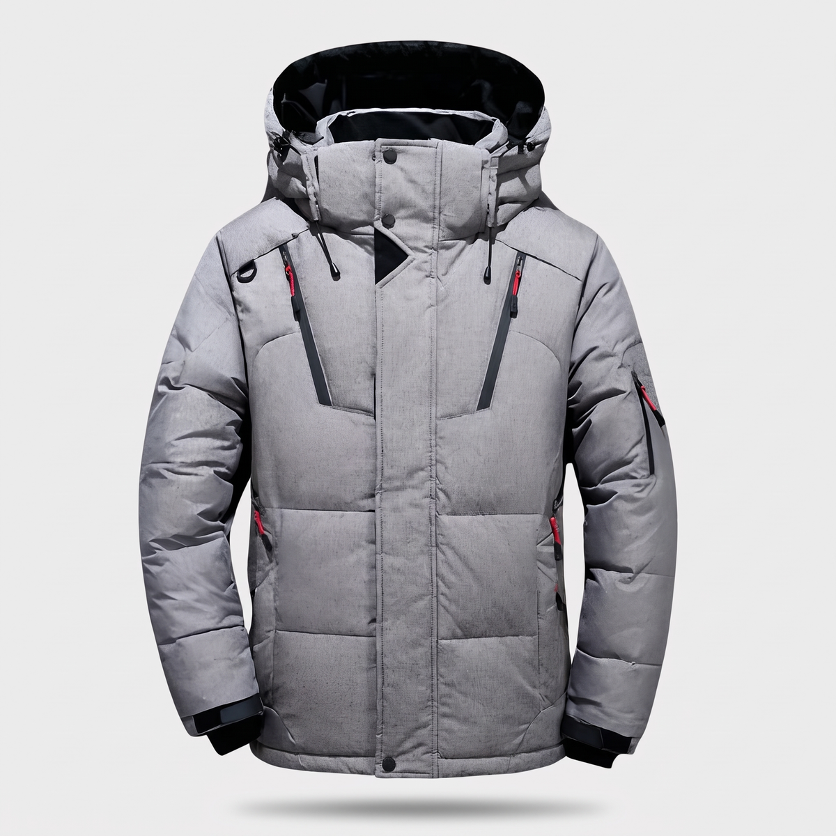 Men's Puffer Jacket - Grey