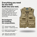 Breathable Outdoor Utility Vest with Multiple Pockets – Lightweight Mesh Design