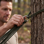 Lightweight Mesh Camping Hammock – Breathable Nylon Weave for Backpacking and Garden Use