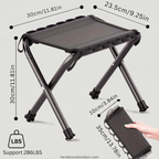Portable Camping Stool – Lightweight Aluminium Folding Fishing Stool