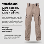 Men's Water-Resistant Cargo Trousers – Multi-Pocket Tactical Pants for Hunting and Fishing