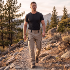 Men's Water-Resistant Cargo Trousers – Multi-Pocket Tactical Pants for Hunting and Fishing