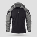 Men's tactical hoodie in Grey, front view