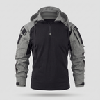 Men's tactical hoodie in Grey, front view