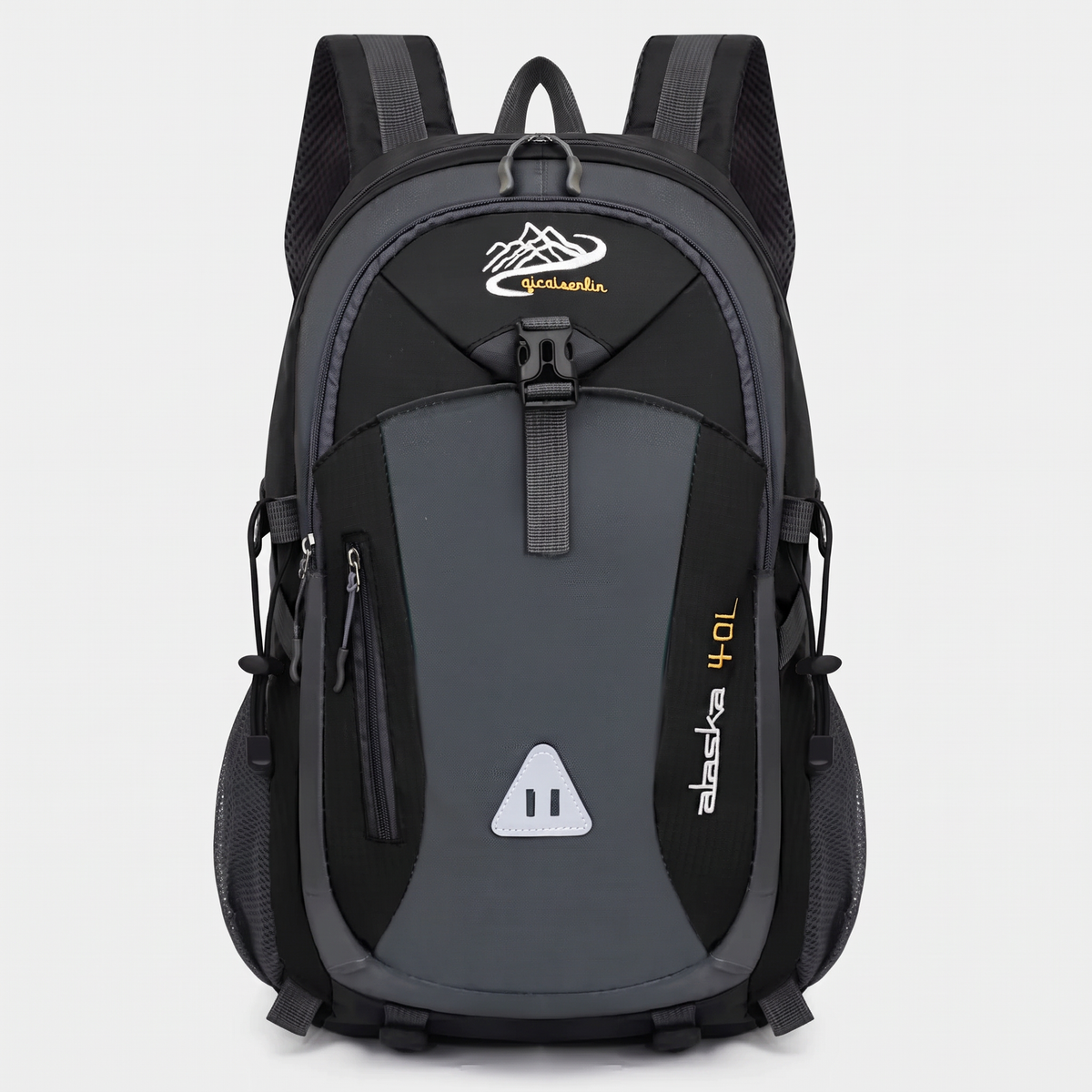 Terrabound 40L hiking rucksack in Black, front three-quarter view