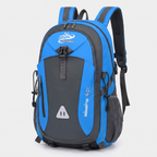 Terrabound 40L hiking rucksack in Blue, front three-quarter view