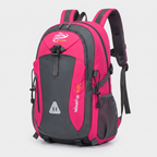 Terrabound 40L hiking rucksack in Pink, front three-quarter view