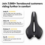 Customer reviews of the comfort gel bike seat beside the seat