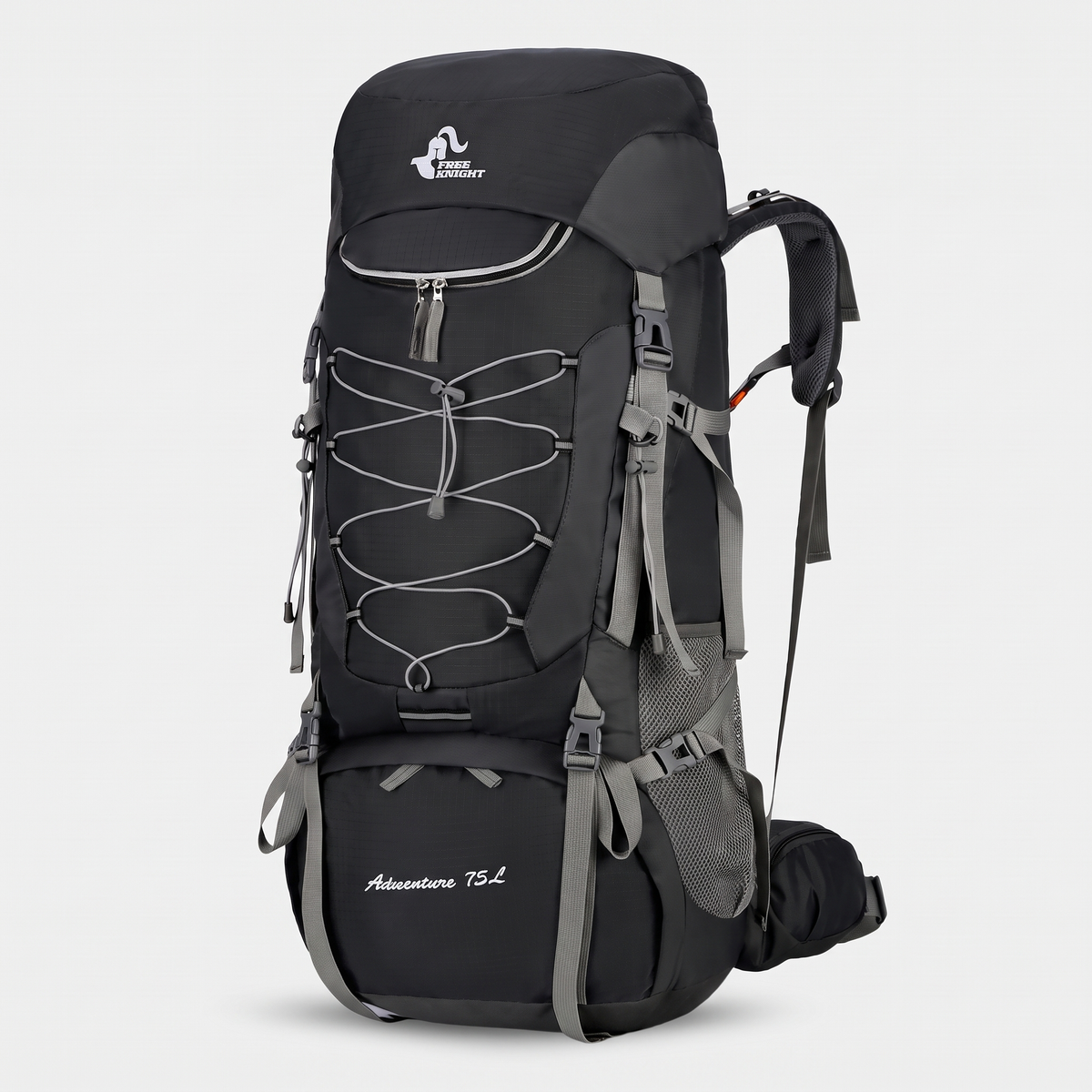 75L hiking rucksack in black