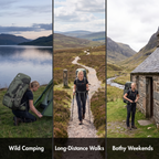 75L rucksack for wild camping, long-distance walks and bothy weekends