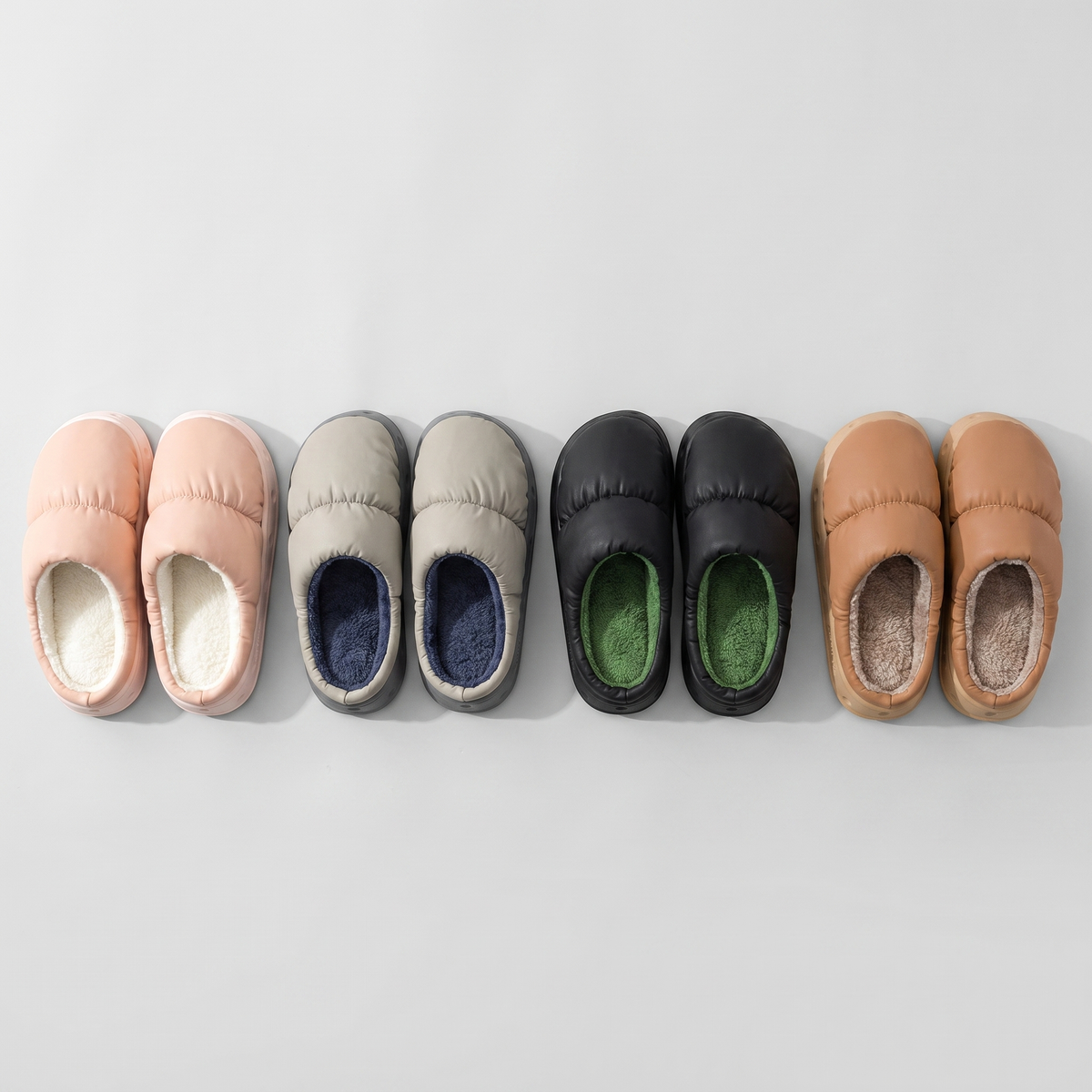 All four Terrabound house slipper colourways together