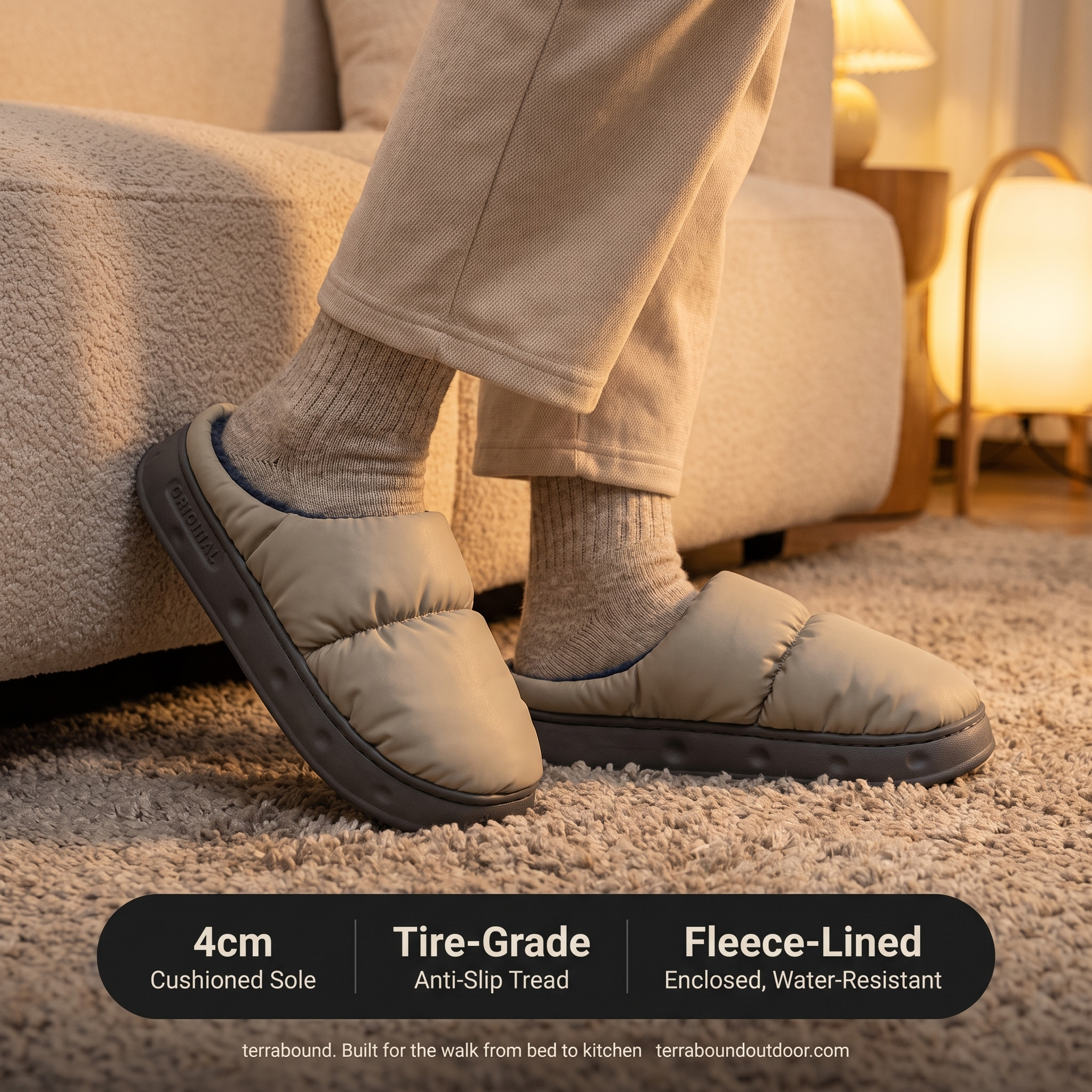 Terrabound house slippers key specs
