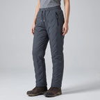 Women's fleece-lined hiking trousers charcoal grey side