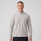 Men's Terrabound half-zip fleece in Light Gray, front view