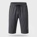 Men's 3/4 shorts in grey - front view