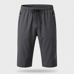 Men's 3/4 shorts in grey - front view