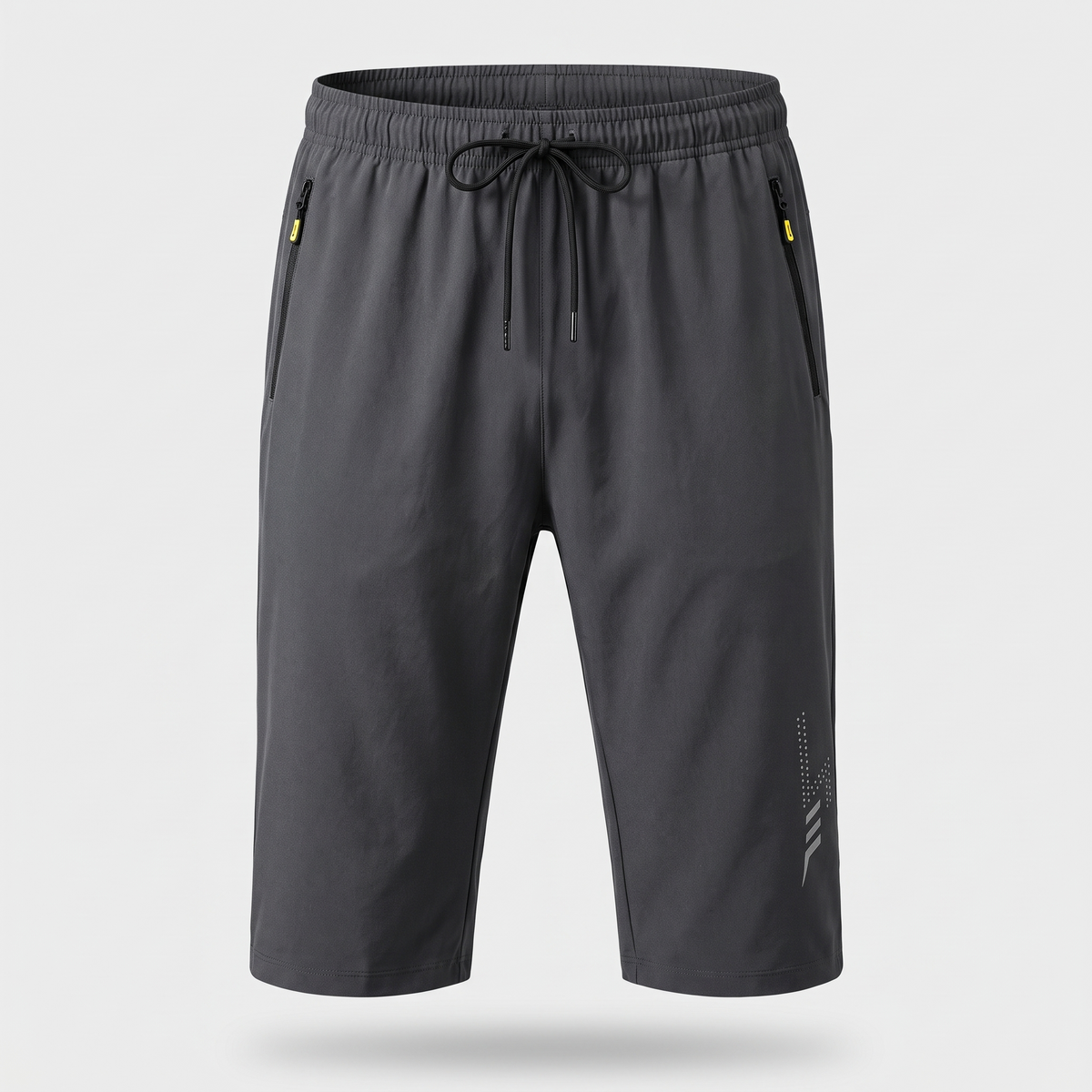 Men's 3/4 shorts in grey - front view