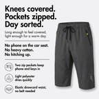 Men's 3/4 shorts - features