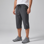 Men's 3/4 shorts in grey - side view