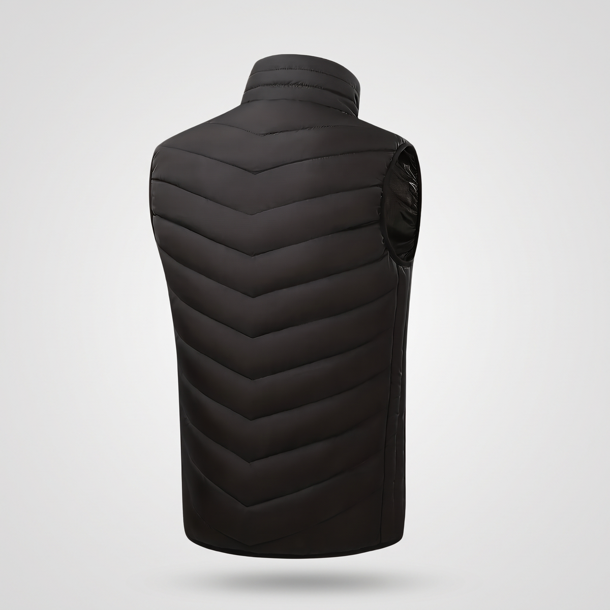 Terrabound men's padded gilet, back view with chevron quilting