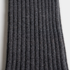 Close-up of the fine merino rib knit