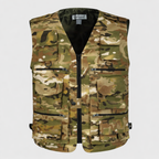 Men’s Camouflage Outdoor Utility Vest – Multi-Pocket Field Vest for Fishing & Hiking