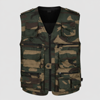 Men’s Camouflage Outdoor Utility Vest – Multi-Pocket Field Vest for Fishing & Hiking